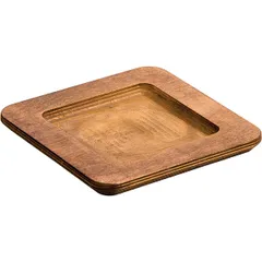 Stand square for frying pan.4020325 wood ,H=20,L=195,B=195mm brown.