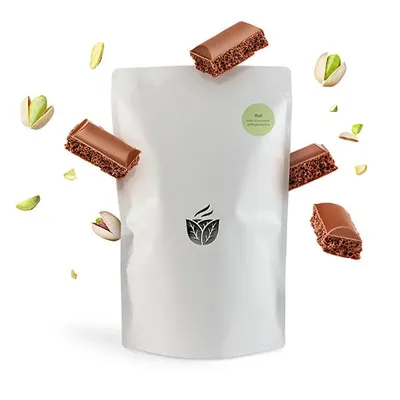 Смесь сухая для приготовления напитков «Молочный шоколад с фисташкой» для раф кофе 500г картон,пласт, Вкус: Шоколад