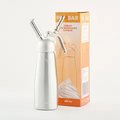 Сифон для сливок «Пробар» алюмин.,сталь нерж. 0,5л, изображение 3