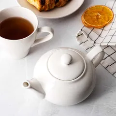 Чайник заварочный «Кунстверк» фарфор 450мл D=75,H=75,L=175мм белый, изображение 4