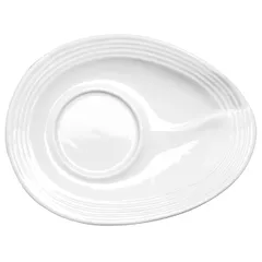 Блюдце «Фруассэ» фарфор ,H=2,L=13,B=10см белый