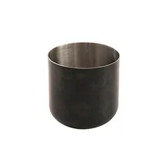 Container for snacks  stainless steel  0.56 l  D=10, H=10 cm  black, metal.