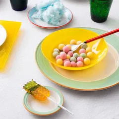 Тарелка «Рио Грин» сервировочная фарфор D=300,H=25мм белый,зелен., изображение 4