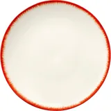 Тарелка «Де» №2 фарфор D=17,5см кремов.,красный