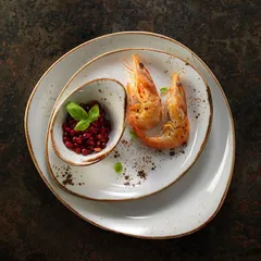 Тарелка «Крафт Вайт» мелкая фарфор D=255,H=20,L=255,B=205мм белый,коричнев., изображение 4