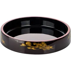 Sushi dish plastic D=305,H=60mm black,red