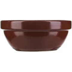 Салатник «Шоколад» фарфор 300мл D=130,H=55мм тем.корич., изображение 2