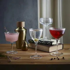 Коктейльная рюмка «Новеченто Арт деко» стекло 235мл D=95,H=155мм прозр., изображение 3