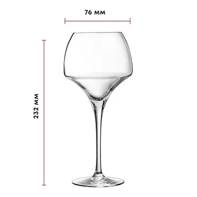 Бокал для вина «Оупен ап» хр.стекло 0,55л D=76/157,H=232мм прозр., Объем по данным поставщика (мл): 550, изображение 7