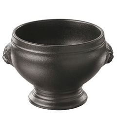 Broth cup "Lyon"  porcelain  350ml  D=115, H=88mm  black