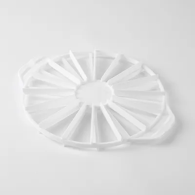 Делитель для торта на 14-16 кусков полипроп. D=26,5,L=32,4см белый, изображение 2