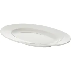 Блюдо «Атлантис» овальное фарфор ,H=3,L=33,B=23см белый, изображение 2
