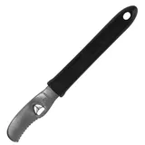 Knife for peeling  steel, polyprop. , L=180/63, B=20mm  black, metal.