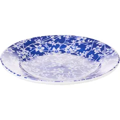 Тарелка мелкая керамика D=17см белый,синий, изображение 2