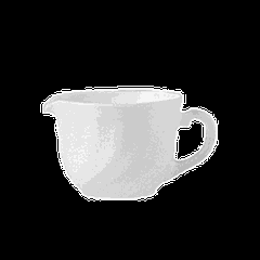 Молочник «Трианон» стекло 160мл D=8,H=6,L=10см белый