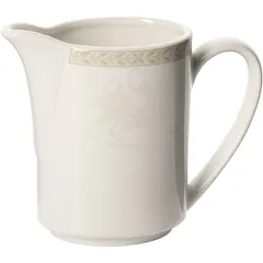 Молочник «Антуанетт» фарфор 285мл D=60,H=112,L=140/45мм белый,олив.