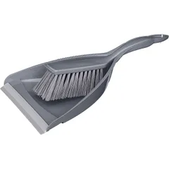 Brush with dustpan polyprop. ,H=9,L=37,B=22cm gray