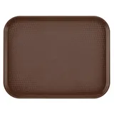 Поднос прямоугольный для Фаст Фуд полипроп. ,L=41,B=30см коричнев.