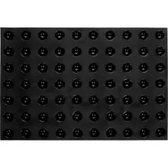 Форма кондитерская «Полусфера» [70 ячеек] силикон,стеклопласт. D=29,H=18,L=600,B=400мм черный