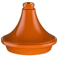 Tagine with lid ceramics 1.6l D=28,H=21cm brown.