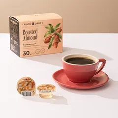 Сироп «Жареный Миндаль» ароматизированный порционный Pinch&Drop[30шт] картон 15мл ,H=12,L=15,5,B=10с, изображение 4