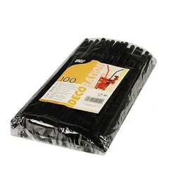 Трубочки со сгибом[100шт] полипроп. D=8,L=250мм черный, изображение 2