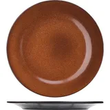 Тарелка «Млечный путь терракот» фарфор D=26см терракот,черный