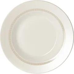 Тарелка для пасты «Антуанетт» фарфор 0,6л D=305,H=25мм белый,олив.