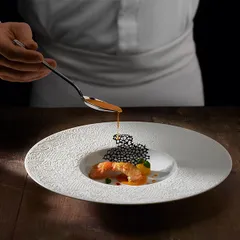 Тарелка «Коллекшн Эль Кутюр» с широким бортом фарфор D=30см белый, изображение 4