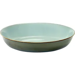 Deep dish ceramics D=175,H=30mm blue,gray