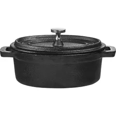 Baking dish with lid cast iron 250ml ,L=125,B=91mm black