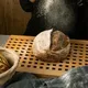 Корзина для расстойки теста круглая на 1,0кг лоза ивовая,ткань D=24,H=12,5см бежев., изображение 3