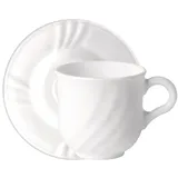 Чайная пара «Эбро» набор[6шт] стекло 250мл ,H=85,L=460,B=160мм белый