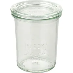 Buffet container with lid[12pcs] glass 160ml D=6,H=8cm