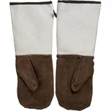 Рукавицы защитные (пара) до 250 С, замша ,L=43см коричнев.,белый