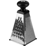 Grater 4-sided  stainless steel, plastic , H=21, L=10, B=10cm  metallic, black