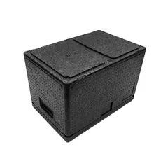 Термоконтейнер «Про» до 50 кг полипроп. 60л ,H=40,L=60,B=40см черный, изображение 3