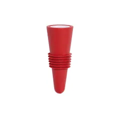 Пробка для вина «Bouchon universel Rouge Beaune» пластик,силикон D=24,H=63мм красный