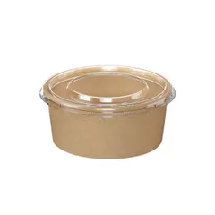 Контейнер бумажный OneBowl для супа картон 0,76л D=145/125,H=65мм св.корич., изображение 4