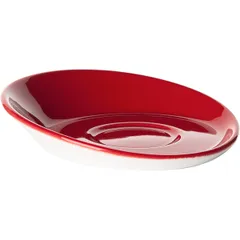 Блюдце «Фиренза Рэд Шиир» фарфор D=118,H=34мм красный,белый, изображение 2