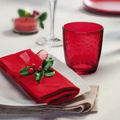 Олд фэшн (стакан) «Палатина» стекло 320мл D=84,H=93мм красный, изображение 3