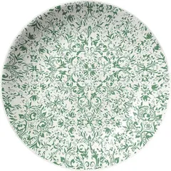 Salad bowl “Ink”  porcelain  1 l  D=255, H=35mm  green, white