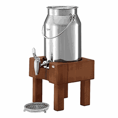 Диспенсер для молока сталь нерж. 5л ,H=41,5,L=22,B=22см