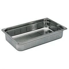 Gastronorm container (1/1) perforated  stainless steel , H=20, L=53, B=32.5 cm  metal.