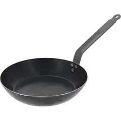 Frying pan blue steel D=280,H=55,L=500mm gray