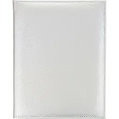 Папка-меню А5 на винтах кожезам. ,L=24,B=18,5см серебрист.