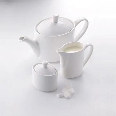 Крышка для чайника арт.C661 «Монако Вайт» фарфор ,H=6,L=10,B=8см белый, изображение 4