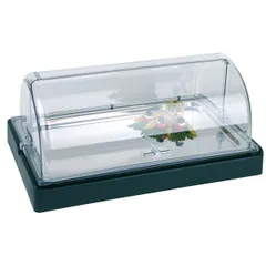 Станция буфетная «Топ фрэш» для охлаждения без крышки сталь нерж.,акрил ,H=65,L=565,B=350мм черный, изображение 2