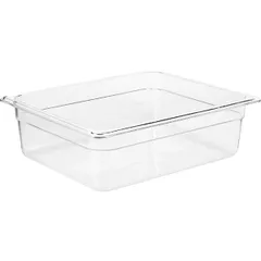 Gastronorm container (1/2)  polycarbonate  6 l , H = 10, L = 32.5, B = 26.5 cm  transparent.