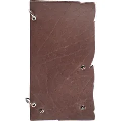 Folder for bills on rings  leather , L=22, B=12cm  brown.